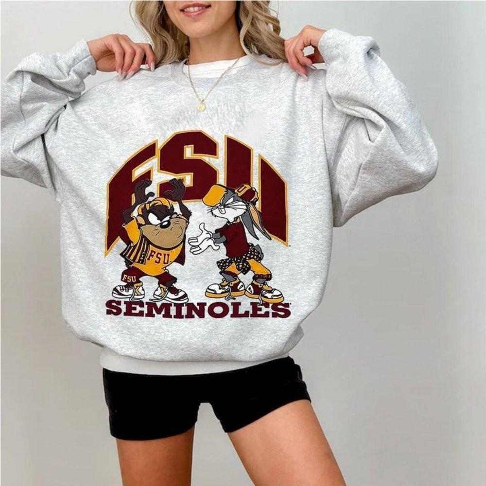 Looney Tunes Florida State Seminoles Crewneck Sweatshirt Unisex